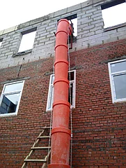 Прямая секция с цепями строительного мусоросброса ПРОФИ, цена с НДС