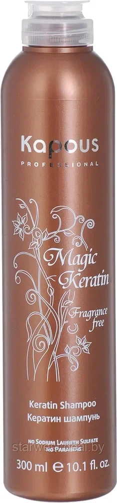 Kapous Professional Magic Keratin Shampoo 300 мл Шампунь с кератином для волос - фото 3 - id-p212427999