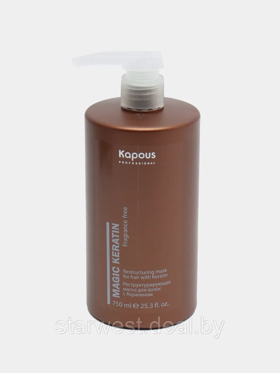 Kapous Professional Magic Keratin Mask 750 мл Маска реструктурирующая с кератином для волос - фото 2 - id-p212430624