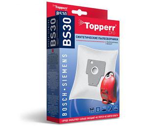 Пылесборники синтетические Topperr BS 30 4шт + 1 фильтр для Bosch / Siemens