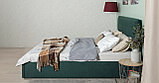 Кровать АМАЛИЯ 180 RUDY-2 1501 A1 color 32 (темный серо-зеленый) Нижегородмебель и К, фото 4