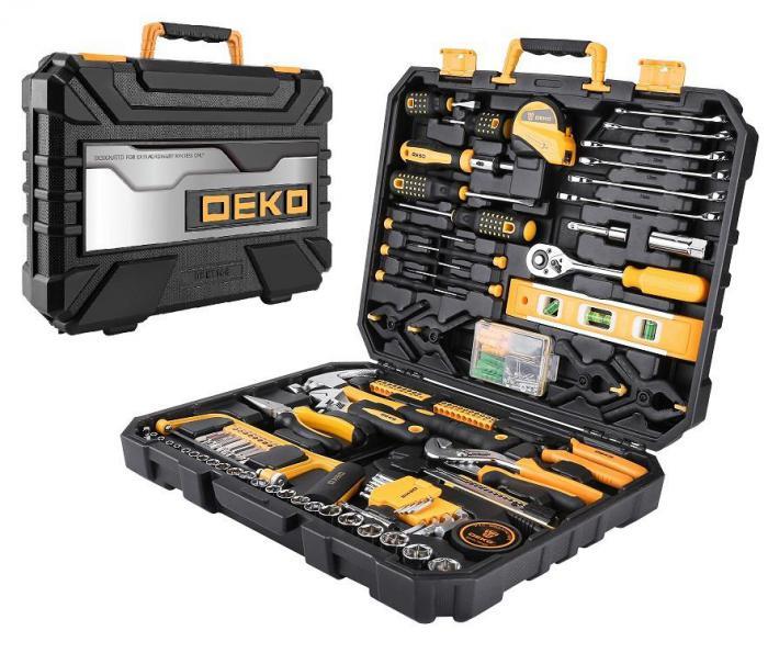 Слесарный набор инструментов в чемодане DEKO DKMT168 168 предметов [065-0220] - фото 1 - id-p200067658