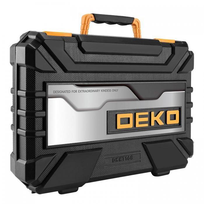 Слесарный набор инструментов в чемодане DEKO DKMT168 168 предметов [065-0220] - фото 4 - id-p200067658
