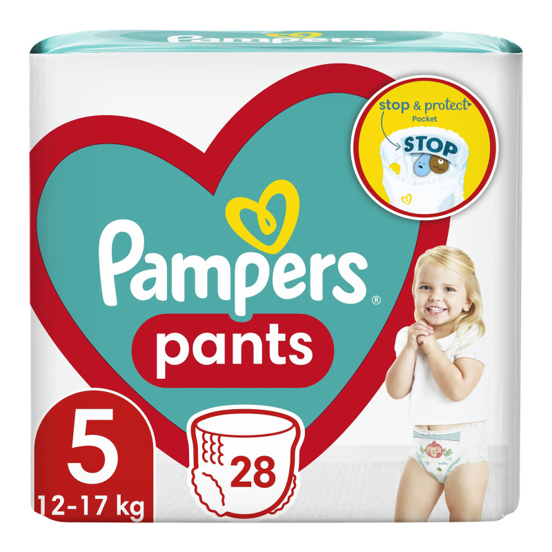 Подгузники-трусики детские Pampers Active baby Pants 5 (12-17 кг) 28 шт. - фото 1 - id-p212434687