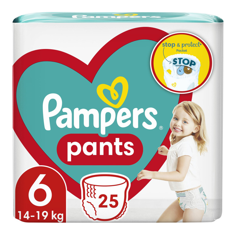 Подгузники-трусики детские Pampers Active baby Pants 6 (14-19 кг) 25 шт. - фото 1 - id-p212434701