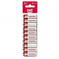 Батарейка алкалиновая Smartbuy ONE LR6/10B (300/600) (SOBA-2A10B-Eco) (уп/10шт)