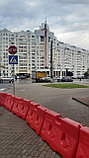 Блок дорожный 1,2 м ПЛАСТИКОВЫЙ красный, белый, фото 9