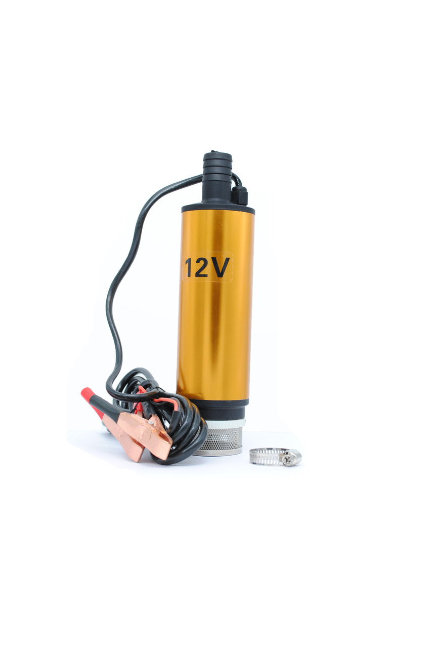 AC-023 - Погружной электронасос 12В с сетчатым фильтром для ДТ и воды, 30 л/мин