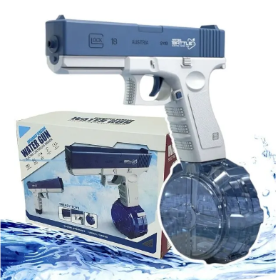 Водяной пистолет GLOCK WATER GUN (2 обоймы, USB аккумулятор) - фото 2 - id-p209923612