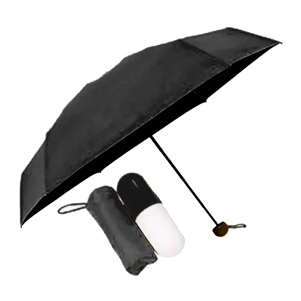 Зонт-капсула Mini Pocket Umbrella. Черный - фото 1 - id-p212438839