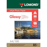 Фотобумага Lomond А4 85 г/м2 100 листов глянцевая для струйной фотопечати односторонняя