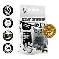 Бентонитовый наполнитель CAT STEP Compact White Carbon 5 л (20313010)