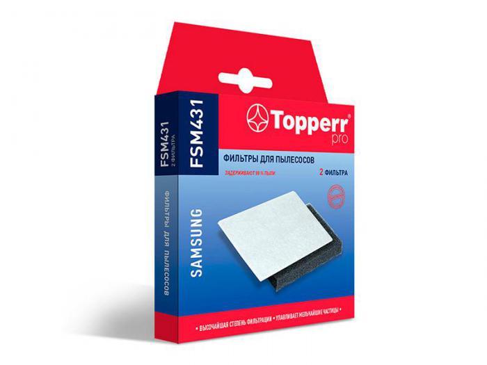 Нера-фильтр губчатый микрофильтр для пылесосов Samsung Topperr FSM 431