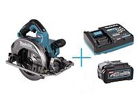 Аккум. циркулярная пила MAKITA HS 004 GZ 01 в кор. + АКЦИЯ (1 аккумулятор и зарядное) (40.0 В, акк. BL4040