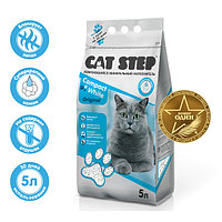 Наполнитель бентонитовый белый CAT STEP Compact White Original 5 л