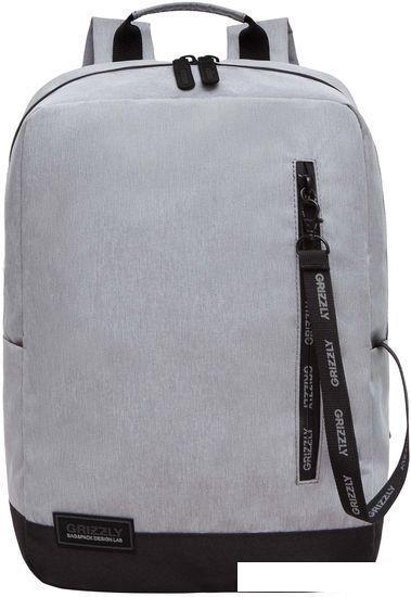 Городской рюкзак Grizzly RQL-313-1 (черный/серый) - фото 2 - id-p209926986