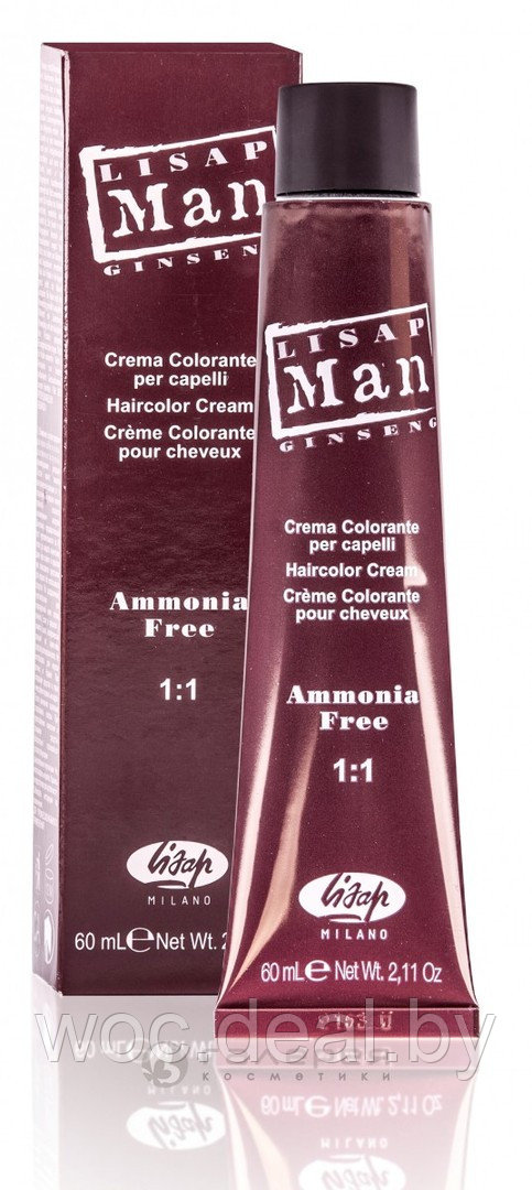 Lisap Краска без аммиака для мужчин Man Color, 60 мл - фото 1 - id-p212443401