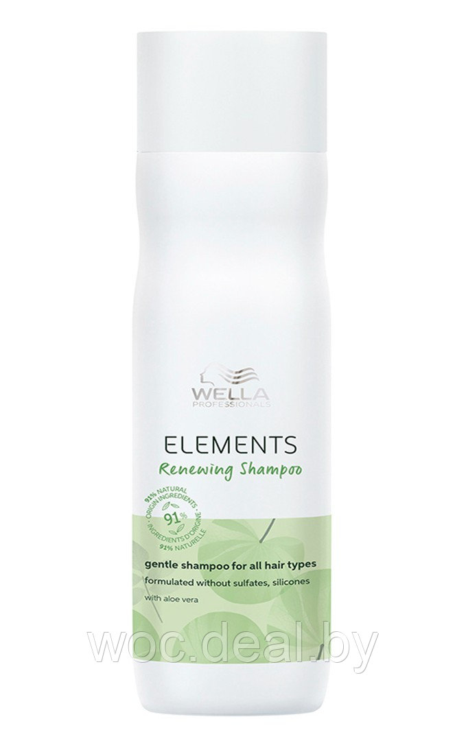 Wella Professionals Обновляющий шампунь для всех типов волос Renewing Elements, 250 мл - фото 1 - id-p212444090