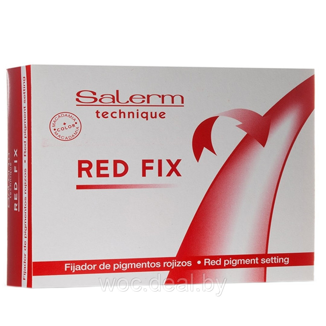 Salerm Фиксатор пигмента для красных оттенков Red Fix, 12x5 мл - фото 1 - id-p212444163