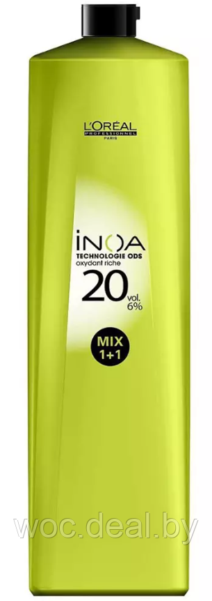 L'Oreal Professionnel Оксидант для смешивания с краской для волос INOA 6%, 1000 мл - фото 1 - id-p212445013
