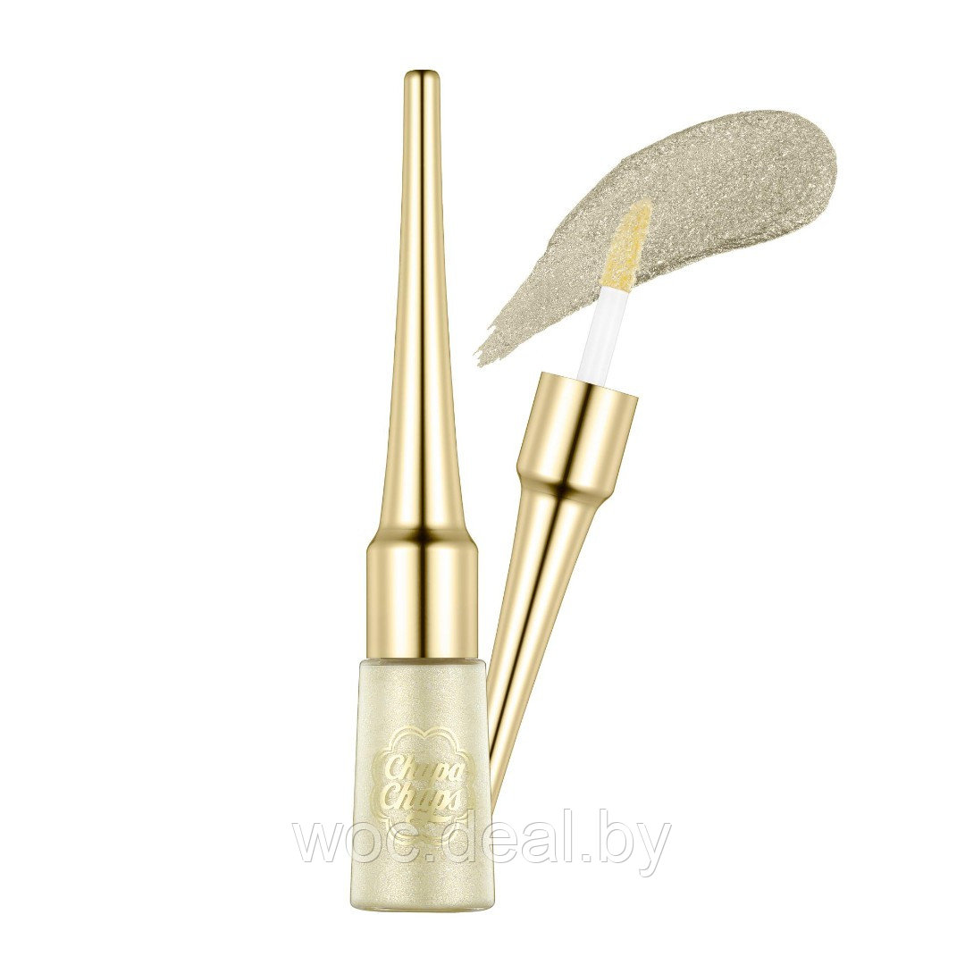 Chupa Chups Жидкие блёстки для глаз Bling Bling Eyes, 4.5 г, White Gold - фото 1 - id-p212445977