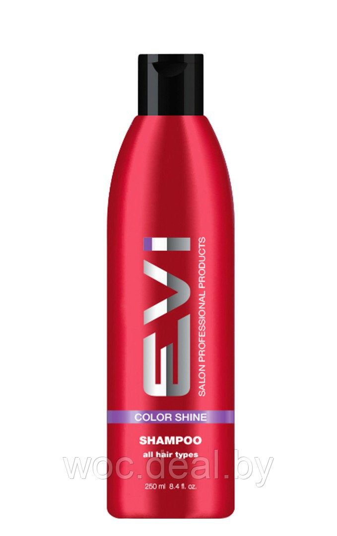 EVI Salon Professional Шампунь для окрашенных и мелированных волос Интенсивный уход Color Shine, 250 мл - фото 1 - id-p212446017