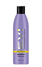 EVI Salon Professional Шампунь для нейтрализации желтизны волос Anti-Yellow, 250 мл