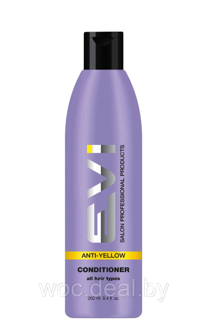 EVI Salon Professional Кондиционер для нейтрализации желтизны волос Anti-Yellow, 250 мл - фото 1 - id-p212446030