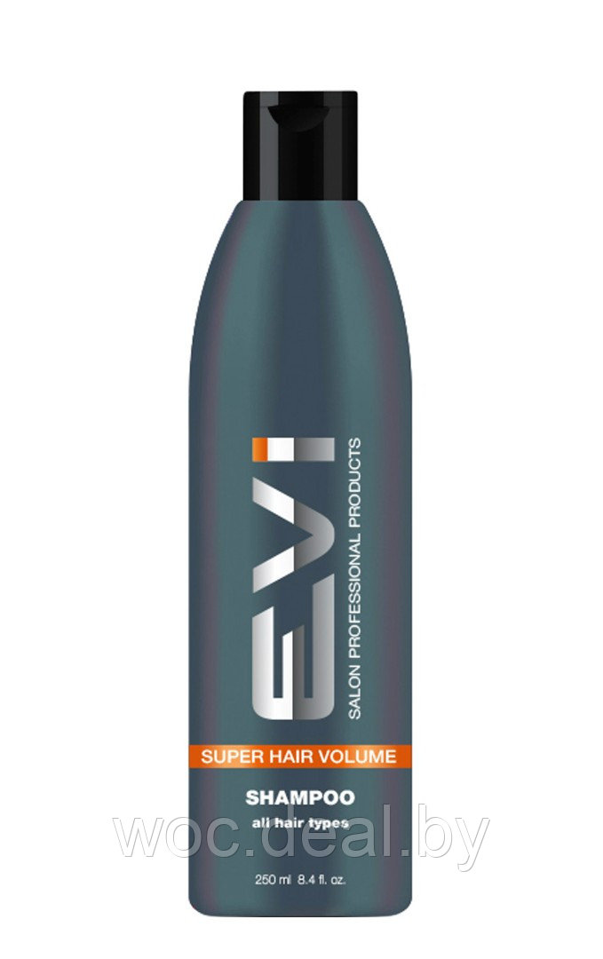 EVI Salon Professional Шампунь для тонких и ослабленных волос Объем и сила Super Hair Volume, 250 мл - фото 1 - id-p212446032