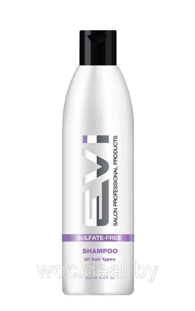 EVI Salon Professional Шампунь бессульфатный для окрашенных волос Sulfate-free, 250 мл - фото 1 - id-p212446036