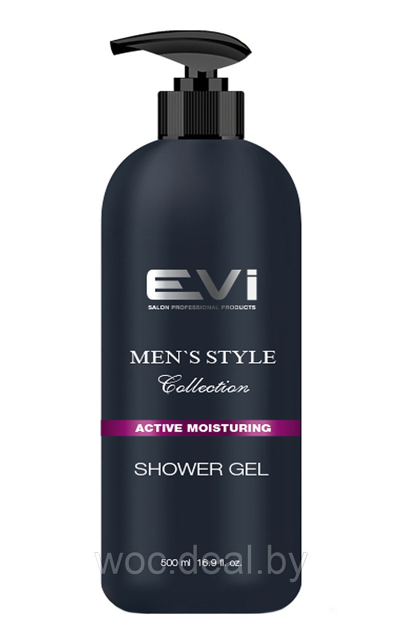 EVI Salon Professional Гель для душа мужской увлажняющий Active Moisturing Men's Collection, 500 мл - фото 1 - id-p212446052
