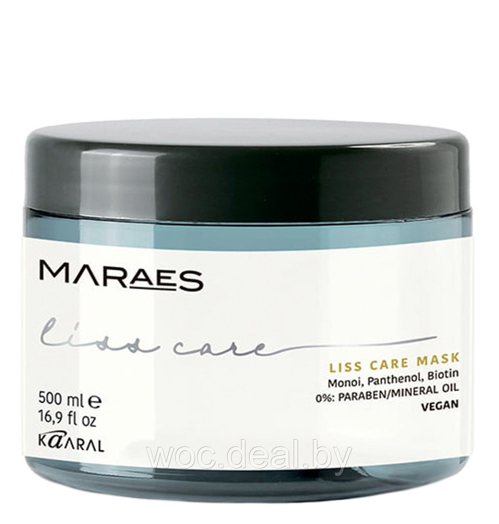 Kaaral Разглаживающая маска для прямых волос Liss Care Maraes, 500 мл - фото 1 - id-p212444324