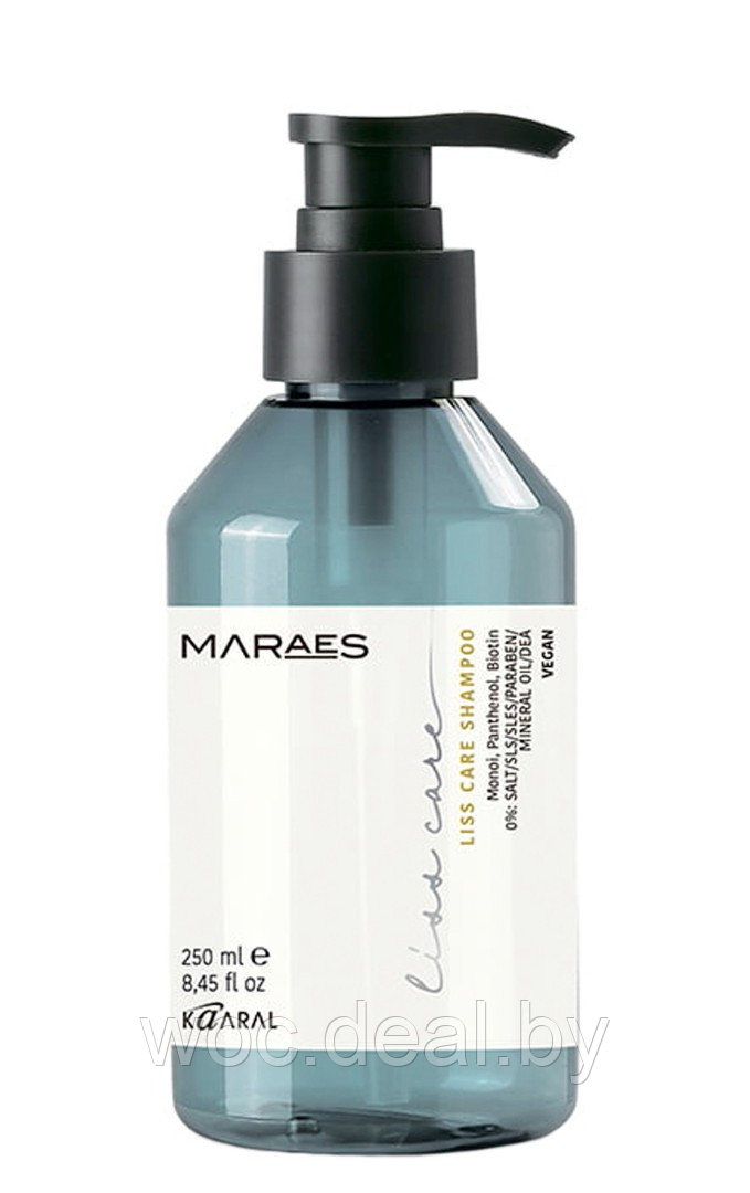 Kaaral Разглаживающий шампунь для прямых волос Liss Care Maraes, 250 мл - фото 1 - id-p212444326