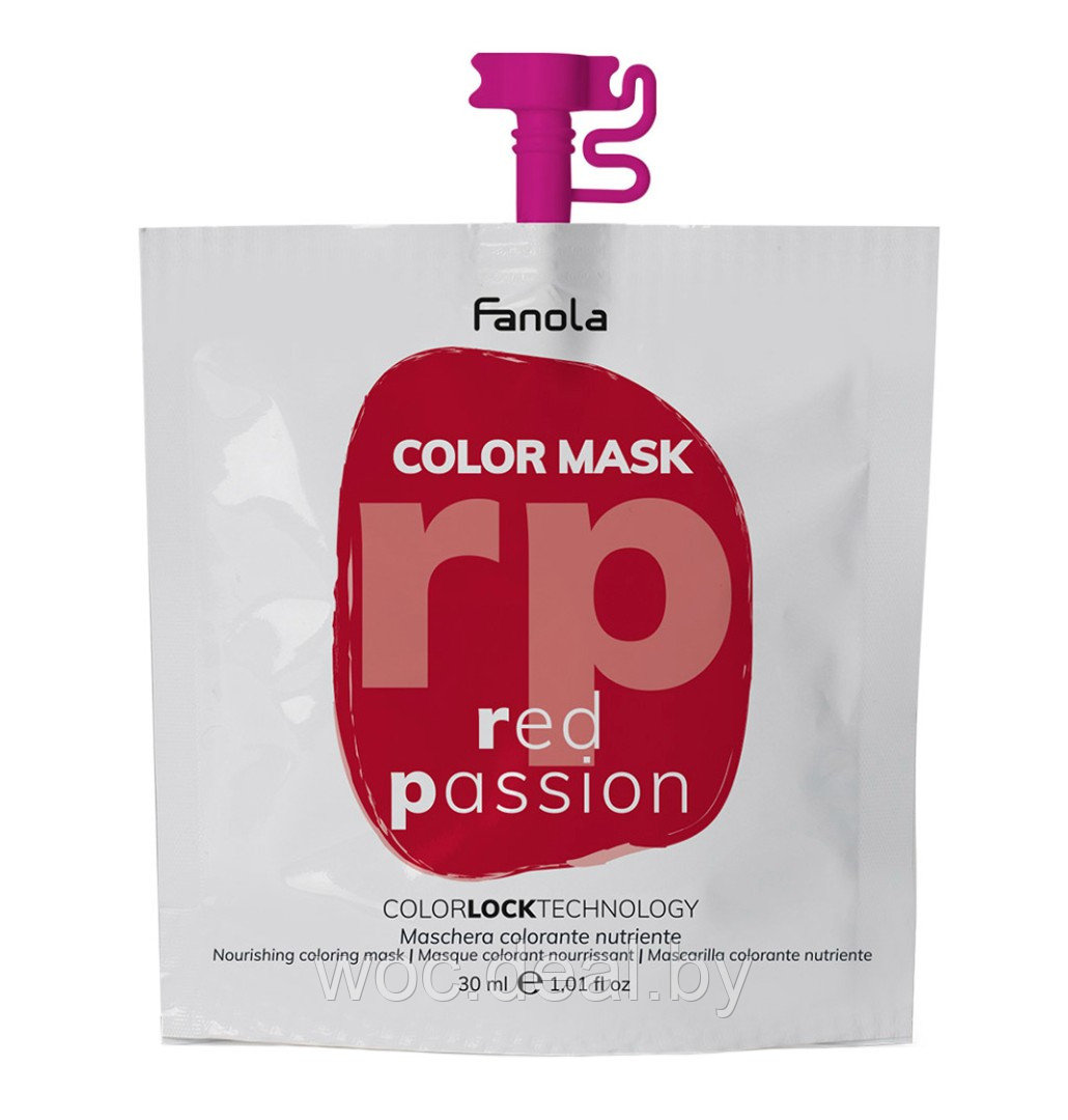 Fanola Питательная тонирующая маска Red Passion Color Mask, 200 мл - фото 1 - id-p212444367