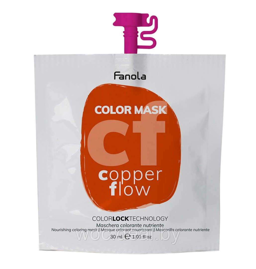 Fanola Питательная тонирующая маска Cupper Flow Color Mask, 30 мл - фото 1 - id-p212444370