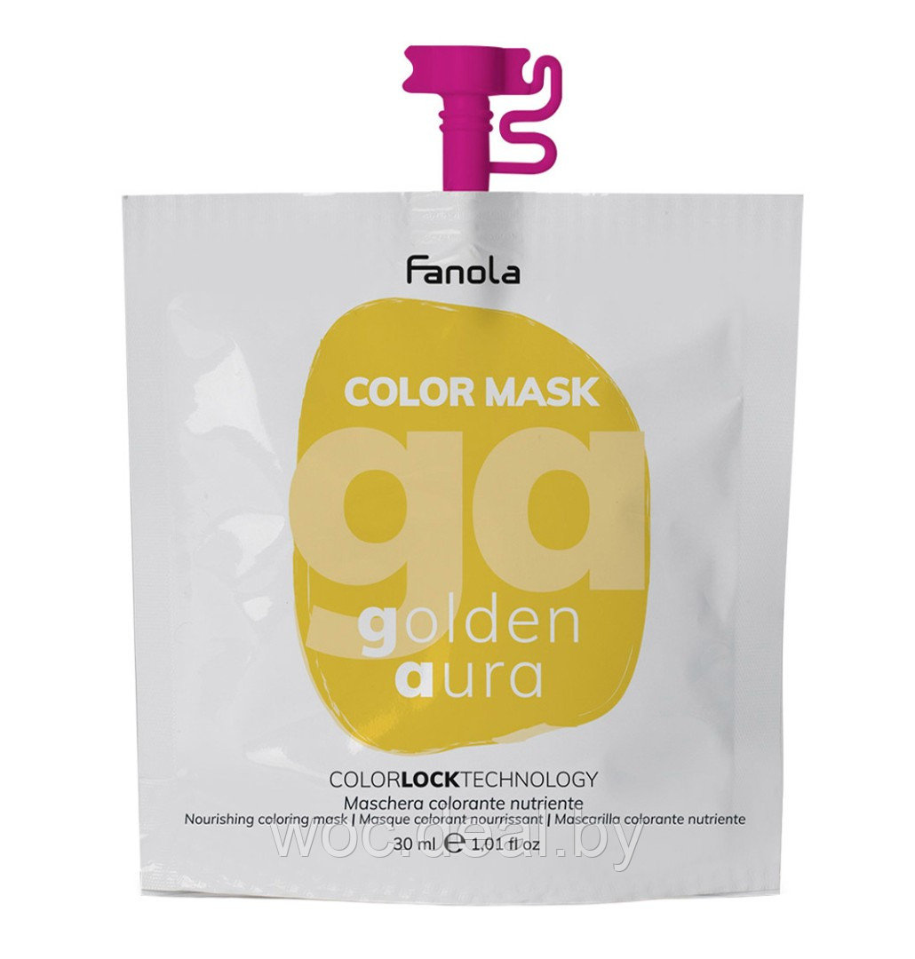 Fanola Питательная тонирующая маска Golden Aura Color Mask, 30 мл - фото 1 - id-p212444374