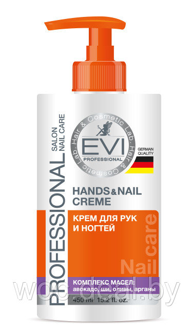 EVI Nail Professional Крем для рук и ногтей Комплексный уход, 450 мл - фото 1 - id-p212446170