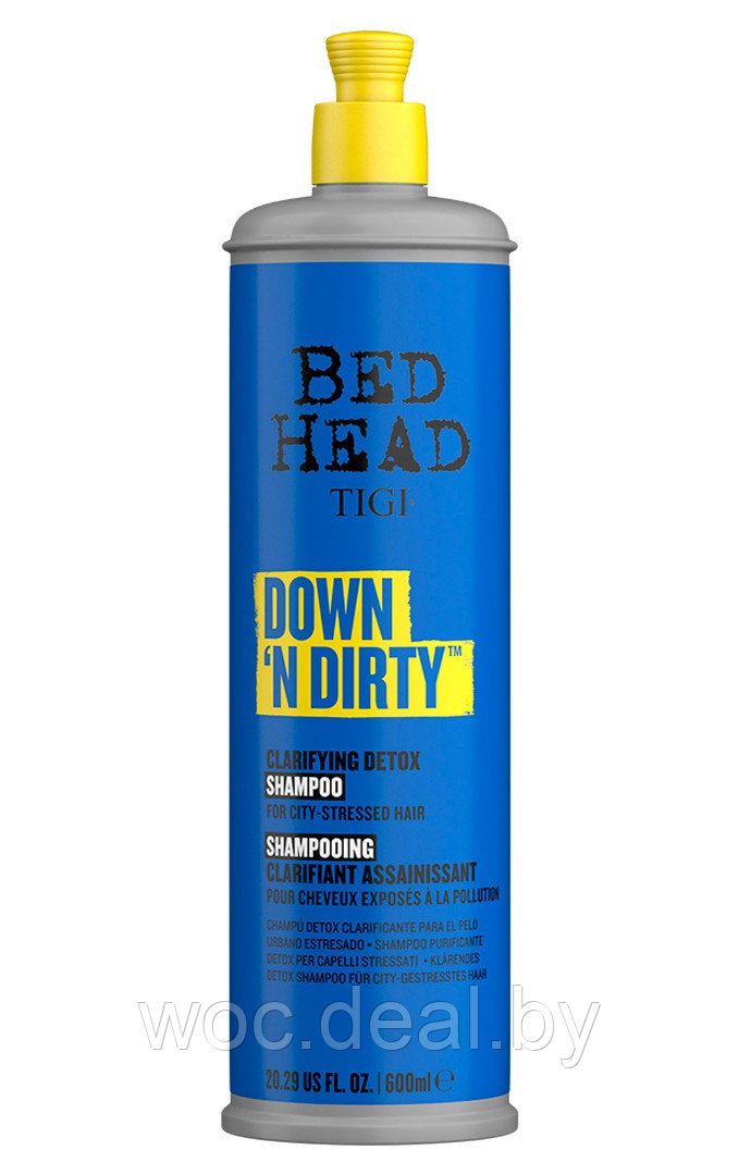 TiGi Очищающий детокс-шампунь для глубокого очищения Down N Dirty Bed Head, 400 мл - фото 1 - id-p212445256
