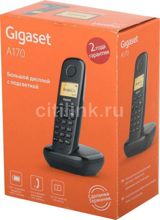 Радиотелефон Gigaset A170 SYS RUS, черный [s30852-h2802-s301] - фото 3 - id-p212053471
