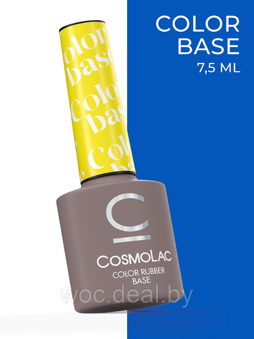 CosmoLac Цветная камуфлирующая база средней вязкости Color Rubber Base, 7.5 мл - фото 1 - id-p212443852