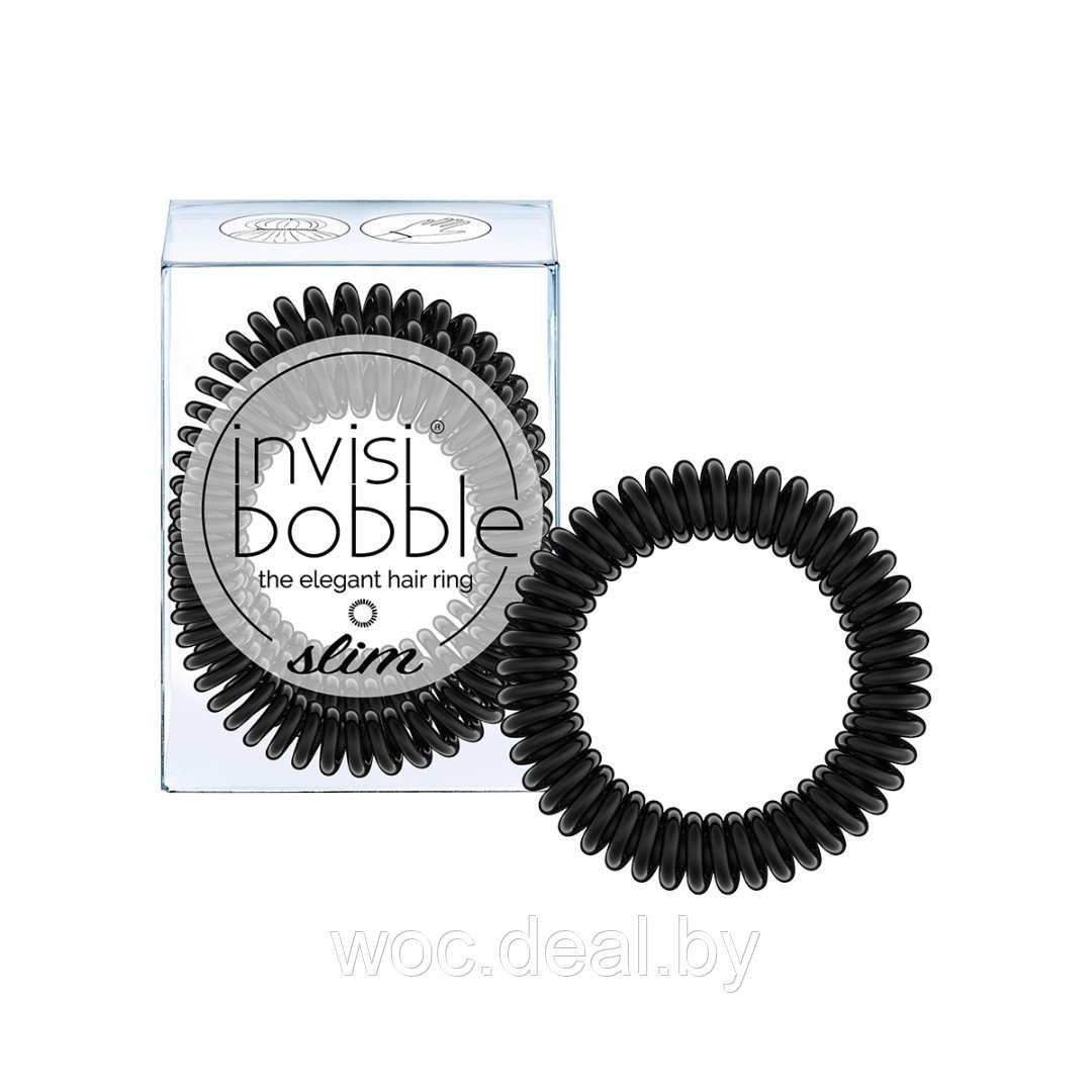 Invisibobble Резинки для волос Slim, SLIM True Black - фото 1 - id-p212446492