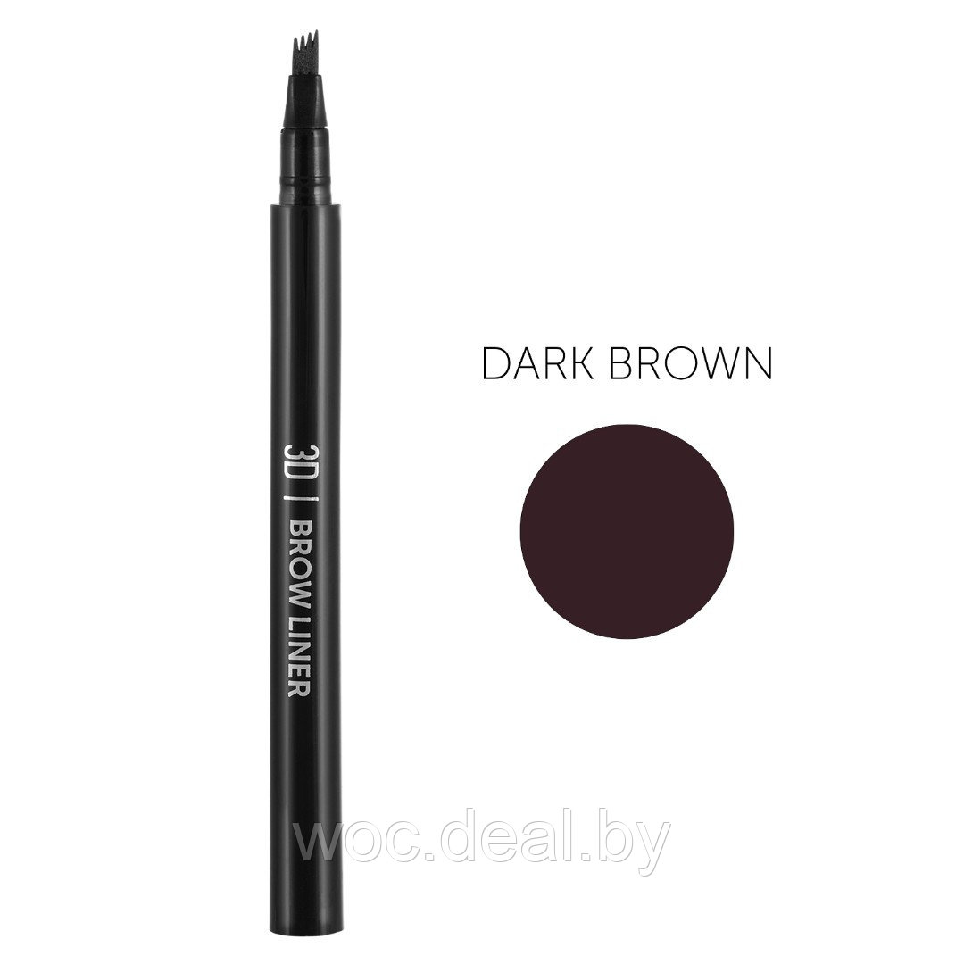 Lucas Cosmetics Маркер для бровей 3D Brow Liner CC Brow, 1.2 г, тёмно-коричневый - фото 1 - id-p212443960