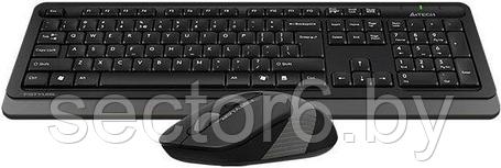 Клавиатура + мышь A4Tech Fstyler FG1010 (черный/серый), фото 2