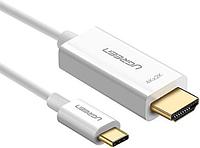 Кабель Ugreen MM121 HDMI - USB Type-C (1.5 м, белый)