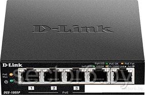 Неуправляемый коммутатор D-Link DGS-1005P/B1A