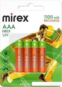 Аккумулятор Mirex AAA 1100mAh 4 шт HR03-11-E4