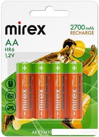 Аккумулятор Mirex AA 2700mAh 4 шт HR6-27-E4