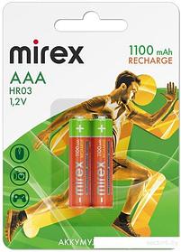 Аккумулятор Mirex AAA 1100mAh 2 шт HR03-11-E2