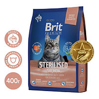 Сухой корм для кошек Brit Premium Cat Sterilised Salmon 0.4 кг (5049356)