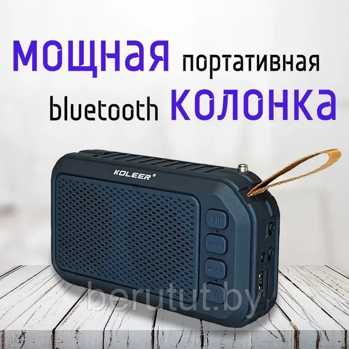 Колонка музыкальная портативная Bluetooth KOLEER S26 - фото 2 - id-p212513076